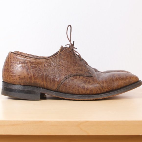 VTG Florsheim Imperial McHale 8.5 D Kudu Plain Toe Derby 79167 Very Good - Picture 3 of 8